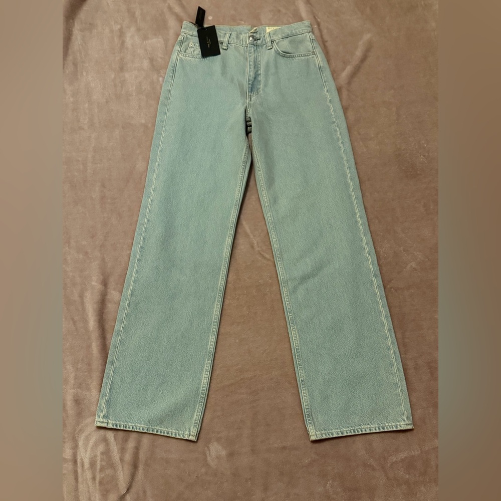 rag & bone COASTAL SHEA HIGH-RISE RELAXED STRAIGHT FULL LENGTH 27
